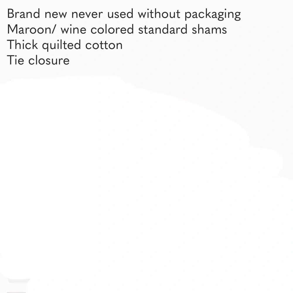 Pottery Barn Pillow Shams